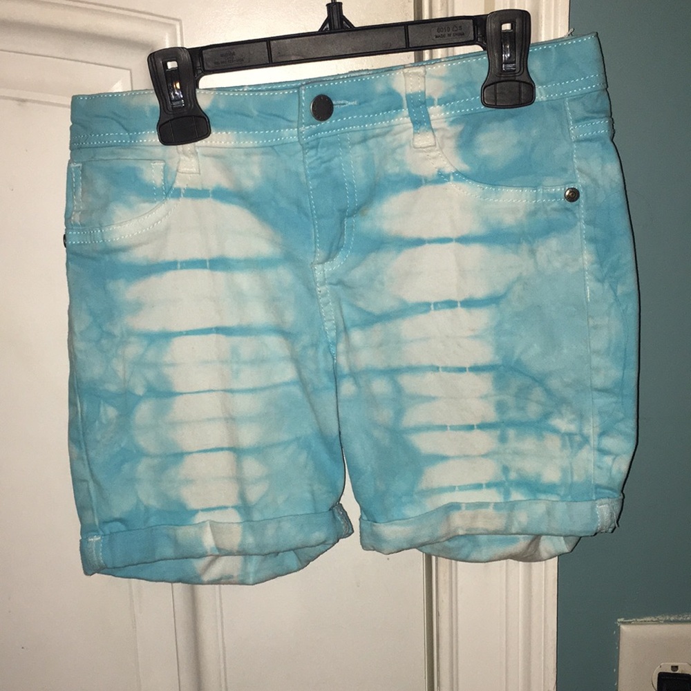 JK Indigo Blue and White Tie Dye shorts